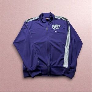 Vintage Nike College Full Zip Jacket Mens Small Purple